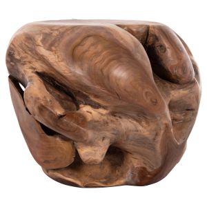 Холна маса Loggy Hm18295 масивно тиково дърво - естествен цвят 50x50x50hcm.