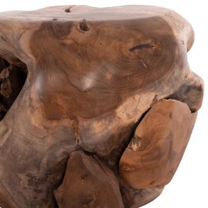 Холна маса Loggy Hm18295 масивно тиково дърво - естествен цвят 50x50x50hcm.