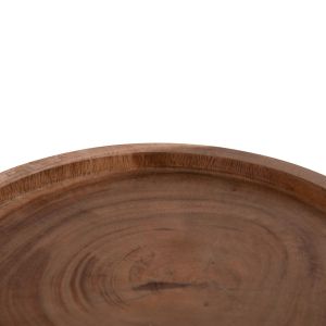 Холна маса Loki Hm9899.11 масивна дървесина суар в естествен цвят Φ30x50всм.
