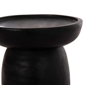 Холна маса Loki Hm9899.12 масивно дърво Suar в черен цвят Φ30x50hcm.