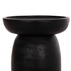 Холна маса Loki Hm9899.12 масивно дърво Suar в черен цвят Φ30x50hcm.