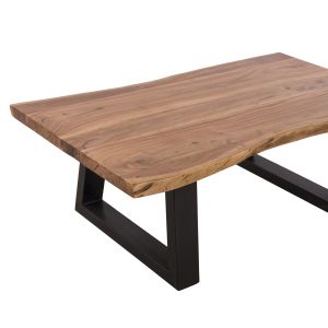 Холна маса Montana Lizard акация масив с плот 4cм 115x63x40cм Hm8166,11