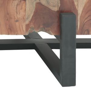 Naturally Borth coffee table made of teak wood in natural color 135x90x40 cm