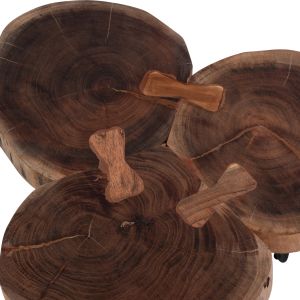 Холна маса Naturally Hm8211 с плот от акация масив 53x53x42,5