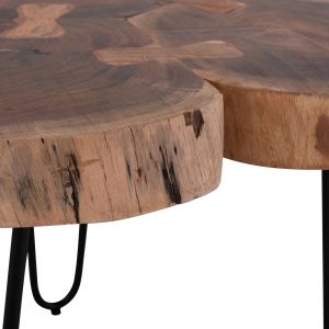 Холна маса Naturally Hm8211 с плот от акация масив 53x53x42,5