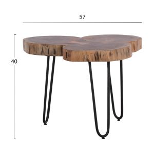 Холна маса Naturally Hm8211 с плот от акация масив 53x53x42,5