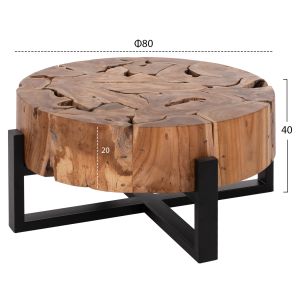 Coffee table Naturally solid teak wood Hm9352