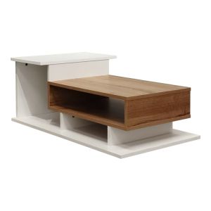 Coffee table Nuvele in white-sonoma shade 90x50x35cm