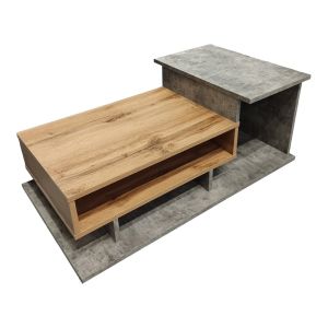Coffee table Nuvele in gray cement-shade 90x50x35cm