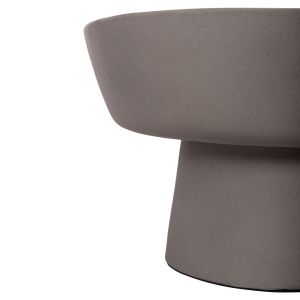 Coffee table Pirson Hm18155.03 fiber cement in gray - Φ60x36hcm.