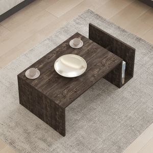 Coffee table Poko in dark walnut 86.8x50x32.4cm