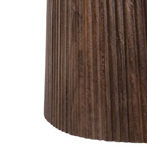 Холна маса Purger Hm9716 от масивно мангово дърво и бял мраморен плот 120x70x38hcm