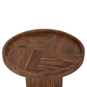 Холна маса Rajjeh Hm9692 акация масив в натурален цвят D50x60hcm