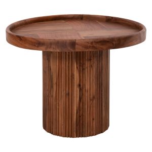 Холна маса Rajjeh Hm9693 акация масив в натурален цвят D60x45hcm