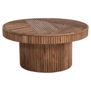 Холна маса Ranne Hm9694 акация масив в натурален цвят D80x38hcm