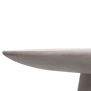 Холна маса Ross Santorini Wood Hm9708 манго масив в бял цвят D45x48hcm