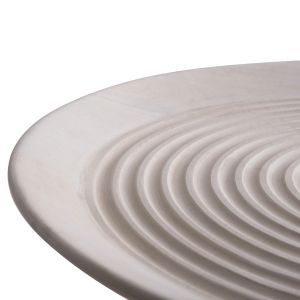 Холна маса Ross Santorini Wood Hm9708 манго масив в бял цвят D45x48hcm