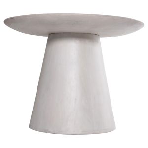 Холна маса Ross Santorini Wood Hm9708 манго масив в бял цвят D45x48hcm