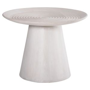 Холна маса Ross Santorini Wood Hm9708 манго масив в бял цвят D45x48hcm