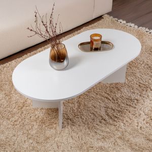 Coffee table Tabletod in white color 119x60x40cm