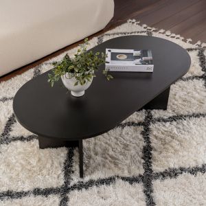 Coffee table Tabletod in black color 119x60x40cm