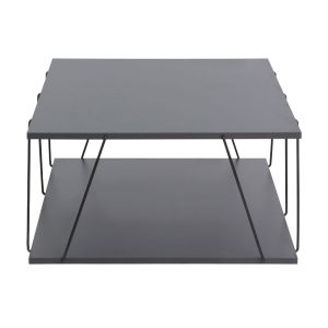 Холна маса Tars цвят сив/черен 90x60x30,5cм