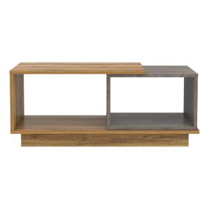Холна маса Teles меламин в естествено дърво и цвят сив мрамор 100x45x42hcm Hm18181