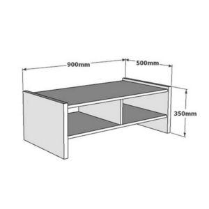 Холна маса Tiena в нюанс дъб 90x50x35см