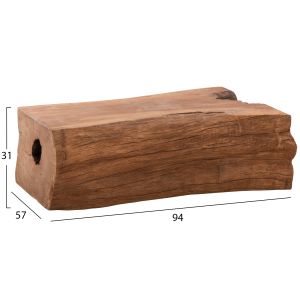 Coffee table Toranku Naturally Hm9796 made of solid teak wood