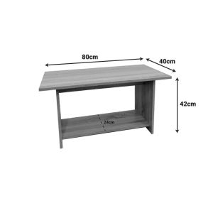 Coffee table Votalo in Sonoma color 80x40x42cm