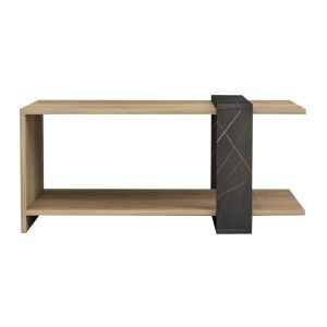 Холна маса Wilma Hm8950,12 от меламин цвят черен мрамор/натурален 80χ50χ35hcm