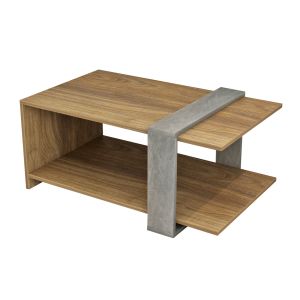 Холна маса Wilma Hm8950,13 от меламин със сива каменна текстура 80χ50χ35hcm