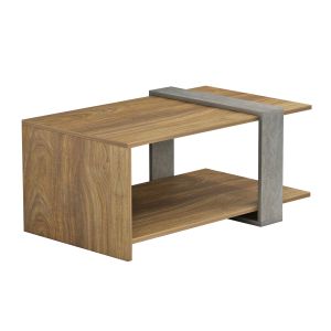 Холна маса Wilma Hm8950,13 от меламин със сива каменна текстура 80χ50χ35hcm