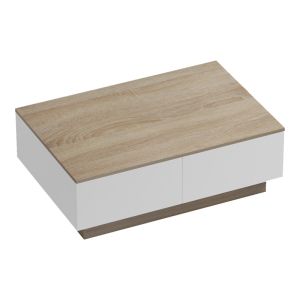 Winey coffee table in sonoma-white color 90x60x31.5cm