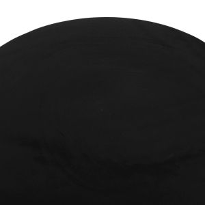 Холна маса кръгла Pumbe-s Hm9892.12 масивно дърво Suar в черен цвят Φ40x40hcm.