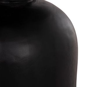 Холна маса кръгла Pumbe-s Hm9892.12 масивно дърво Suar в черен цвят Φ40x40hcm.