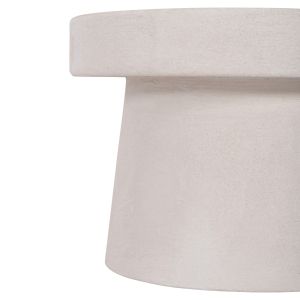 Холна маса кръгла серия Santorini Hm18051 мдф в бял цвят Φ60x42.5hcm.
