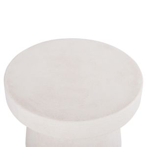 Холна маса кръгла серия Santorini Hm18051 мдф в бял цвят Φ60x42.5hcm.