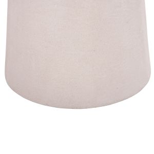Coffee table round series Santorini Hm18052 MDF in white color Φ48x49hcm