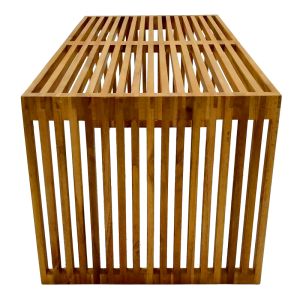 Холна маса марлин от тиково дърво в естествен нюанс 100x50x45 см