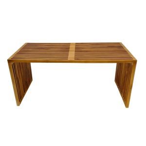 Холна маса марлин от тиково дърво в естествен нюанс 100x50x45 см