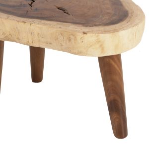 Холна маса масивно дърво суар Dompu Hm9630 с плот 8cм 66x44x46hcm