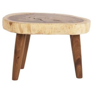 Холна маса масивно дърво суар Dompu Hm9630 с плот 8cм 66x44x46hcm