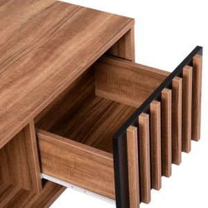 Холна маса серия Harry цвят натурал и черен пдч 110x60x43.5hсм Hm18007.01