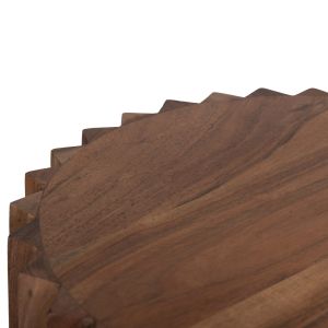 Холна помощна маса Sedge Naturally тропическа акация масив в натурален цвят D40x50hcm Hm9696
