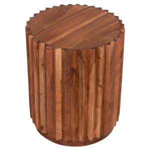 Холна помощна маса Sedge Naturally тропическа акация масив в натурален цвят D40x50hcm Hm9696