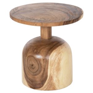 Холна/помощна маса Pumbe Hm9892 от масивно дърво суар D39,5x40hcm