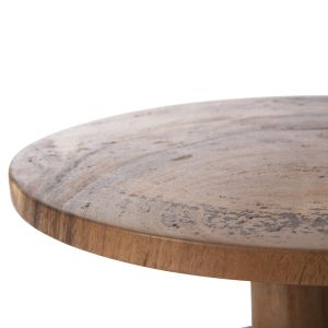 Холна/помощна маса Pumbe Hm9892 от масивно дърво суар D39,5x40hcm