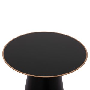 Холни маси 2бр Balli Hm9996 кръгли метални в черно и медно D50 &amp; D40 Cm