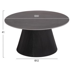 Холни маси 2бр. комплект Duncan Hm21081 мдф и керамичен плот Φ80cm &amp; Φ45cm
